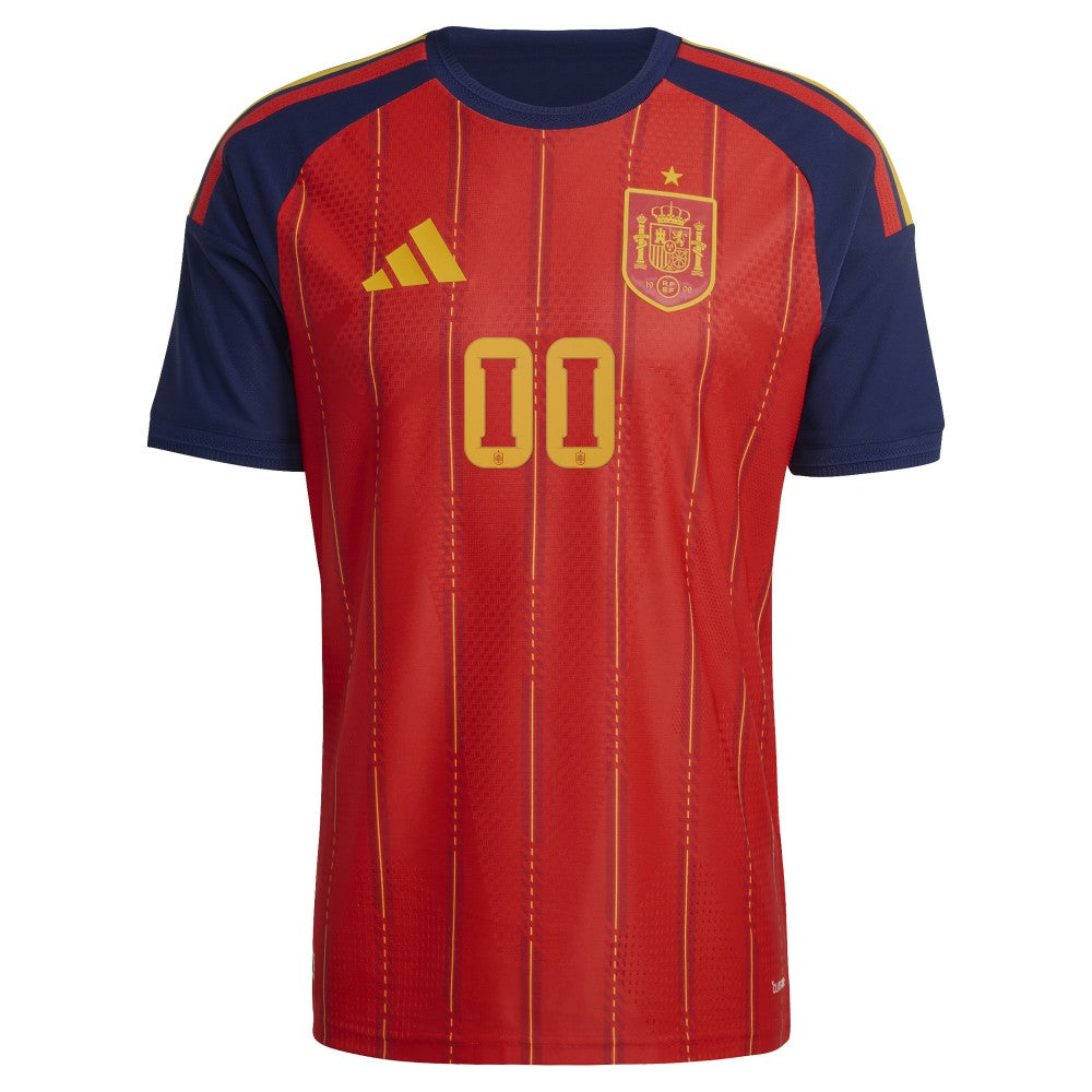 Spain National Team FIFA x World Cup 2026 Home On Field Custom Jersey Red - Adidas outlet
