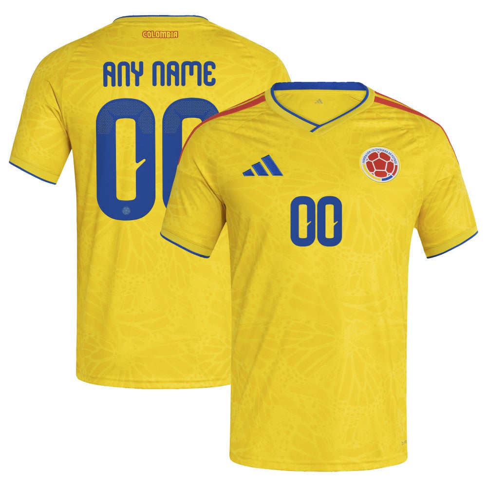 Colombia National Team FIFA x World Cup 2026 Home Replica Custom Jersey Yellow - Adidas cheap
