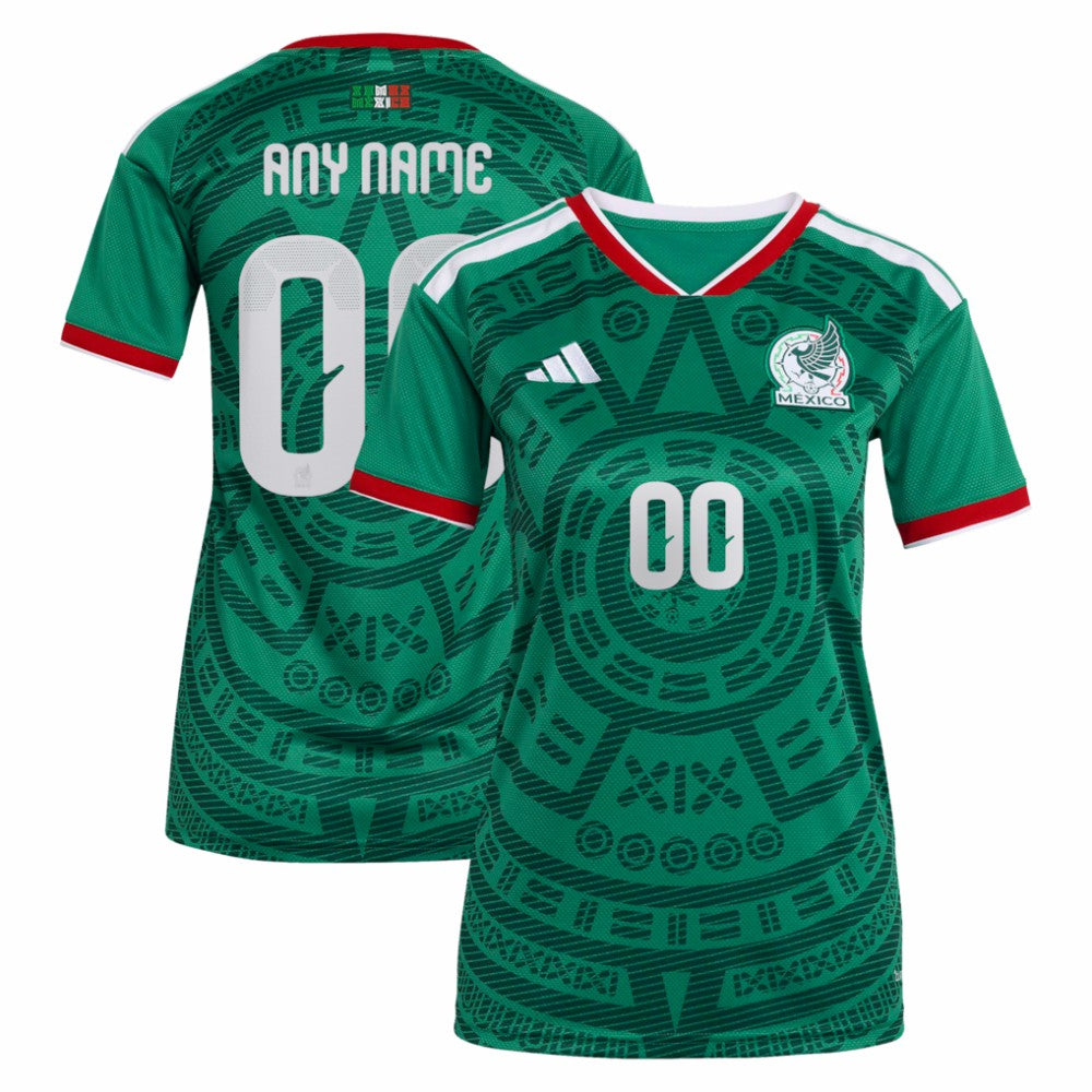 Mexico National Team Women's 2026 Home Replica Custom Jersey Green - Adidas for sale