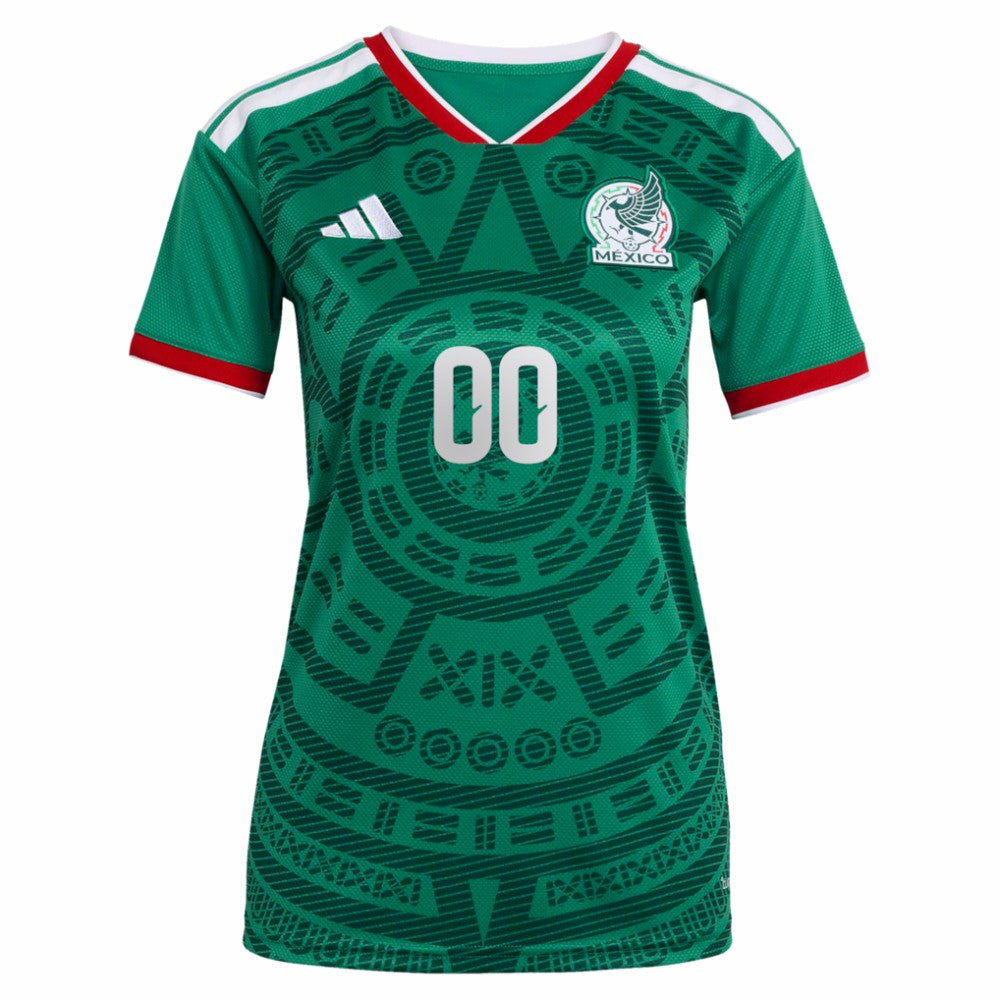 Mexico National Team Women's 2026 Home Replica Custom Jersey Green - Adidas for sale