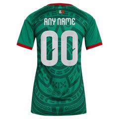 Mexico National Team Women's 2026 Home Replica Custom Jersey Green - Adidas for sale