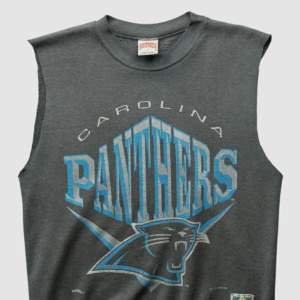 Fanatics Carolina Panthers Nutmeg Mills 90s Pullover Sweatshirt Charcoal Vintage