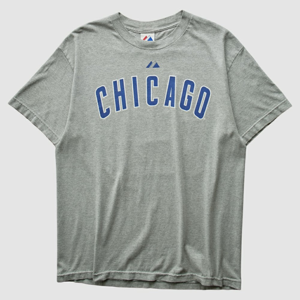 Chicago Cubs Majestic 2010 T-shirt - Heather Gray - Vintage - Fanatics Lifestyle