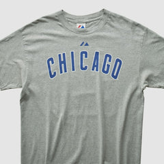 Chicago Cubs Majestic 2010 T-shirt - Heather Gray - Vintage - Fanatics Lifestyle