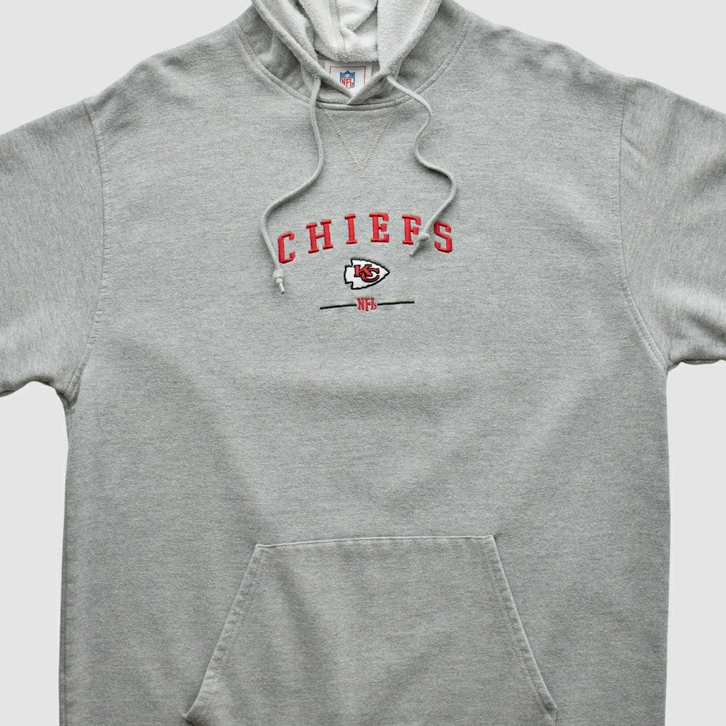 Fanatics Kansas City Chiefs NFL 2000s Hooded Pullover Sweatshirt Heather Gray Vintage