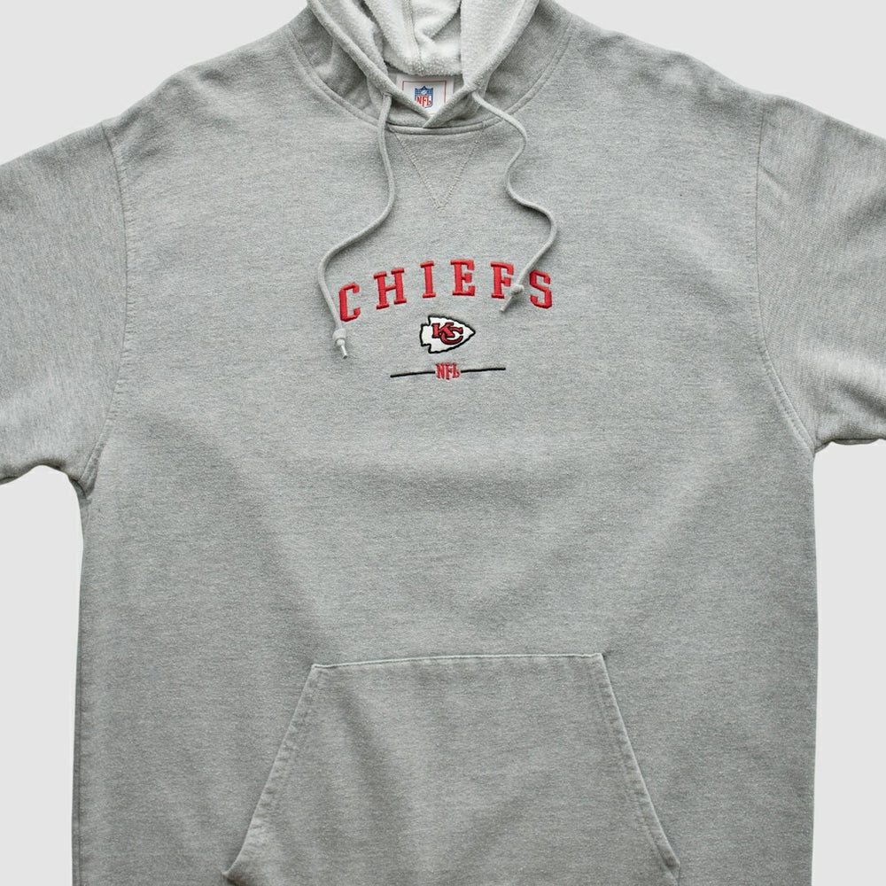 Fanatics Kansas City Chiefs NFL 2000s Hooded Pullover Sweatshirt Heather Gray Vintage
