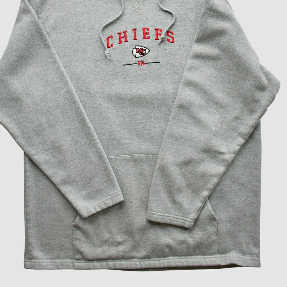 Fanatics Kansas City Chiefs NFL 2000s Hooded Pullover Sweatshirt Heather Gray Vintage