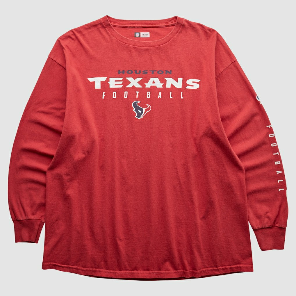Fanatics Houston Texans NFL 2000s Long Sleeve T-shirt Red Vintage
