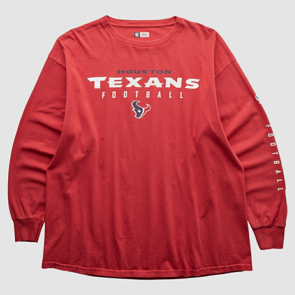 Fanatics Houston Texans NFL 2000s Long Sleeve T-shirt Red Vintage