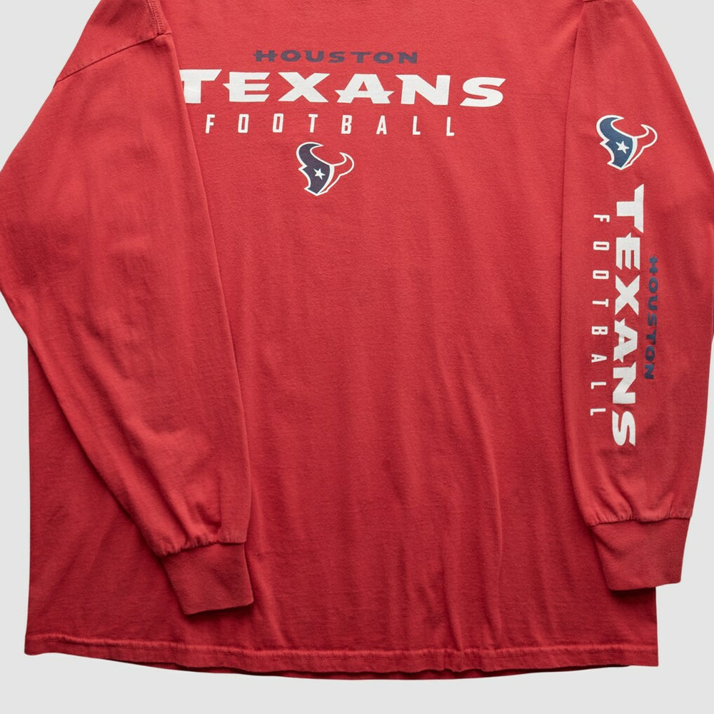 Fanatics Houston Texans NFL 2000s Long Sleeve T-shirt Red Vintage