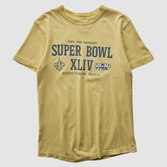 Fanatics New Orleans Saints Reebok 2010 T-shirt Yellow Vintage