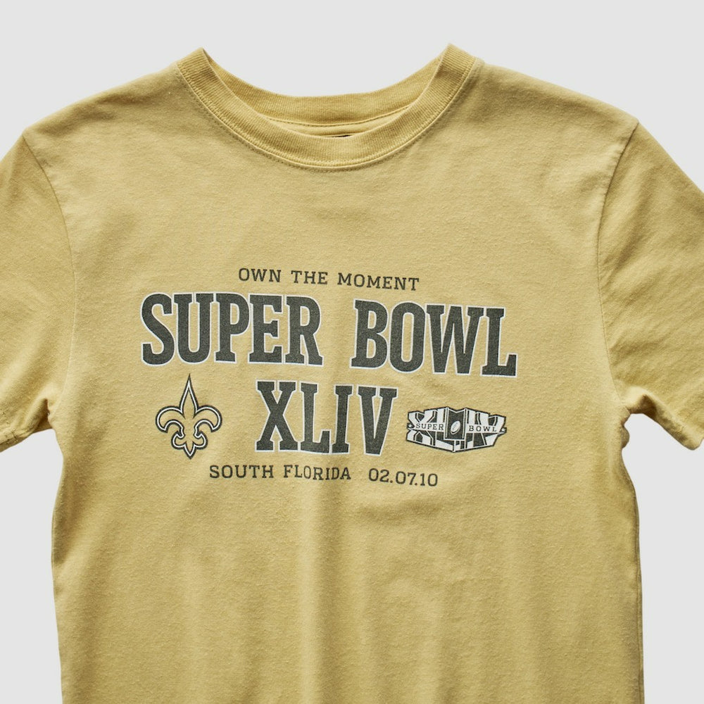 Fanatics New Orleans Saints Reebok 2010 T-shirt Yellow Vintage
