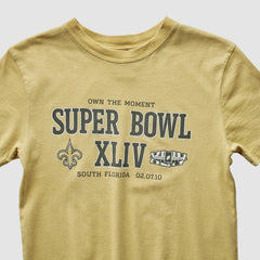 Fanatics New Orleans Saints Reebok 2010 T-shirt Yellow Vintage