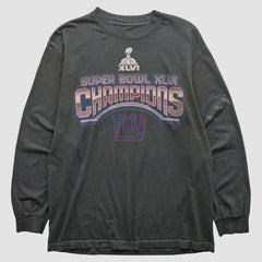Fanatics New York Giants 2012 Long Sleeve T-shirt Black Vintage
