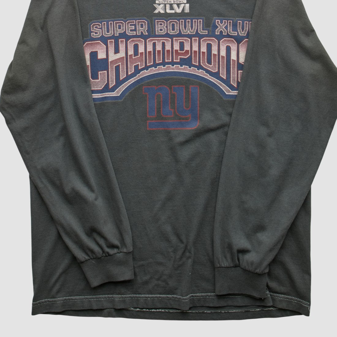 Fanatics New York Giants 2012 Long Sleeve T-shirt Black Vintage