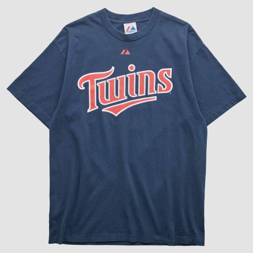 Minnesota Twins Majestic 2000s T-shirt - Navy - Vintage - Fanatics Sale