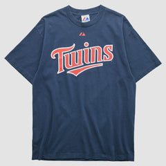 Minnesota Twins Majestic 2000s T-shirt - Navy - Vintage - Fanatics Sale