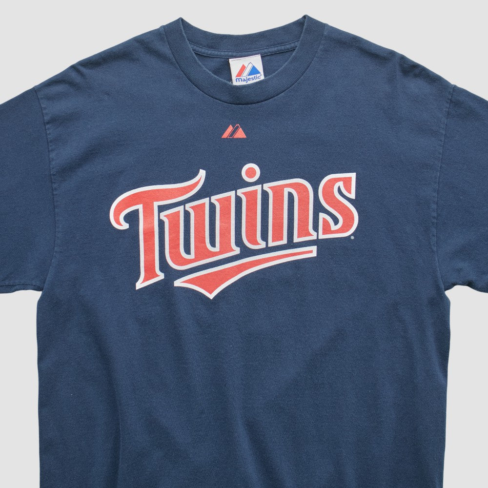 Minnesota Twins Majestic 2000s T-shirt - Navy - Vintage - Fanatics Sale