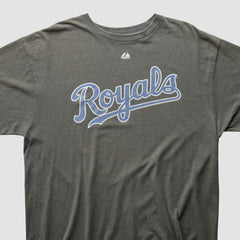 Kansas City Royals Majestic 2010s T-shirt - Charcoal - Vintage - Fanatics Lifestyle