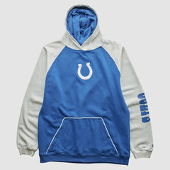 Fanatics Indianapolis Colts Reebok 2000s Hooded Pullover Sweatshirt Blue Vintage
