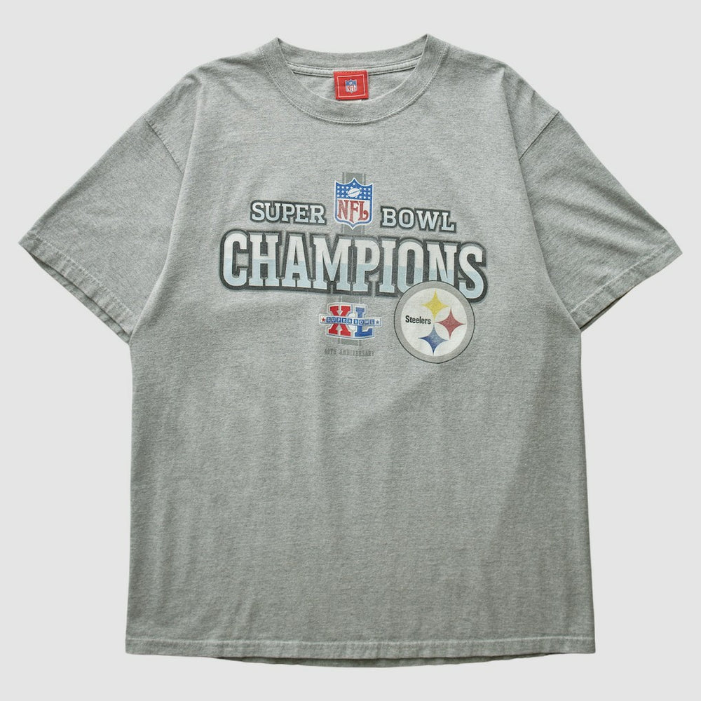 Fanatics Pittsburgh Steelers NFL 2006 T-shirt Heather Gray Vintage