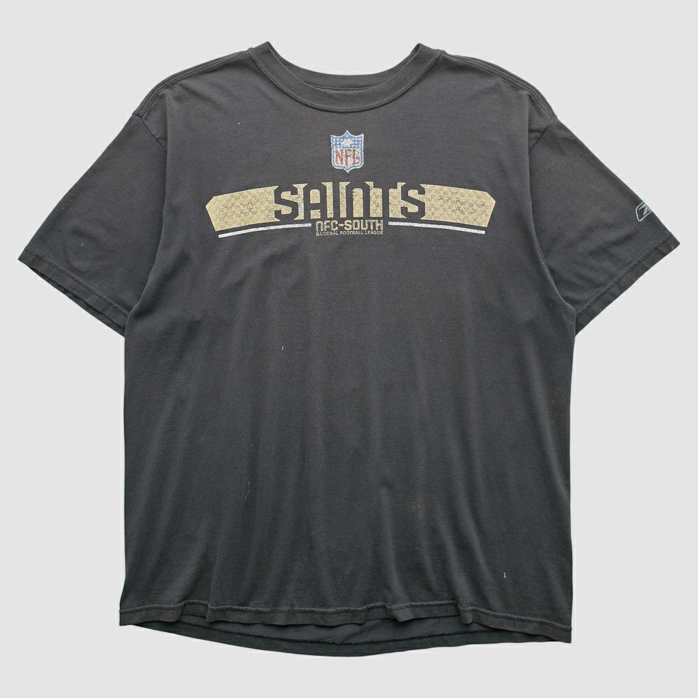 Fanatics New Orleans Saints Reebok 2000s T-shirt Black Vintage