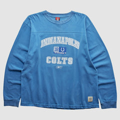 Fanatics Indianapolis Colts Reebok 2000s Long Sleeve T-shirt Blue Vintage