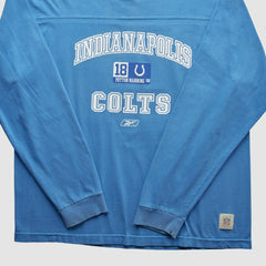 Fanatics Indianapolis Colts Reebok 2000s Long Sleeve T-shirt Blue Vintage