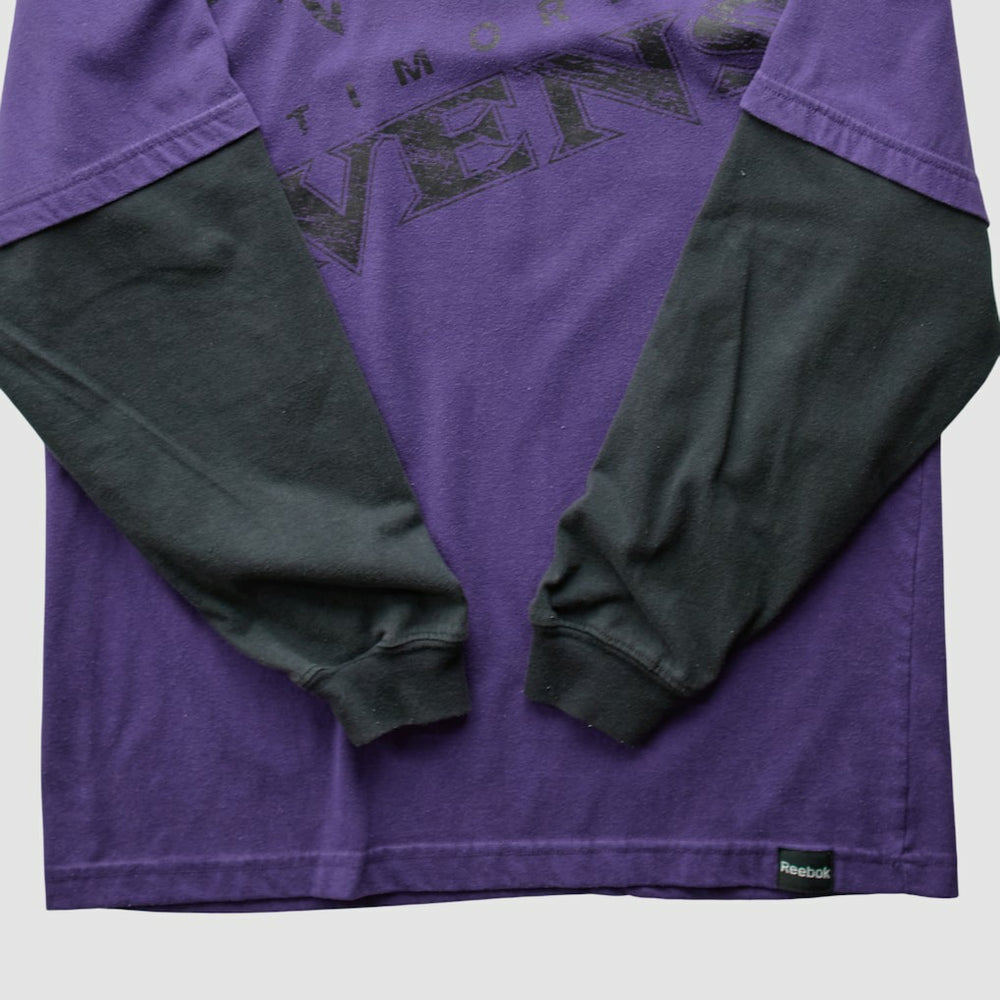 Fanatics Baltimore Ravens Reebok 2010s Long Sleeve T-shirt Purple Vintage