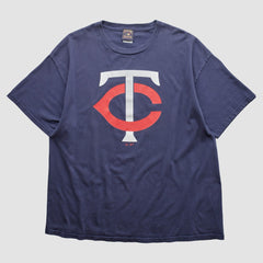 Minnesota Twins Majestic 2000s T-shirt - Navy - Vintage - Fanatics Discount