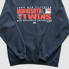 Minnesota Twins Majestic 2006 Hooded Sweatshirt - Navy - XVintage - Fanatics Online