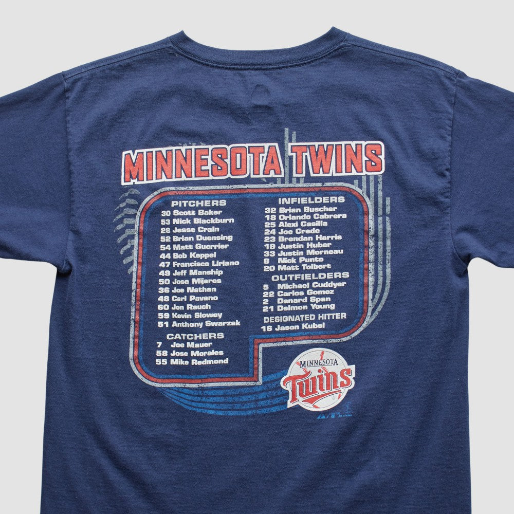 Minnesota Twins Majestic 2009 T-shirt - Navy - XVintage - Fanatics Lifestyle