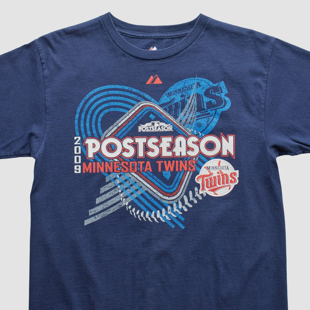 Minnesota Twins Majestic 2009 T-shirt - Navy - XVintage - Fanatics Lifestyle