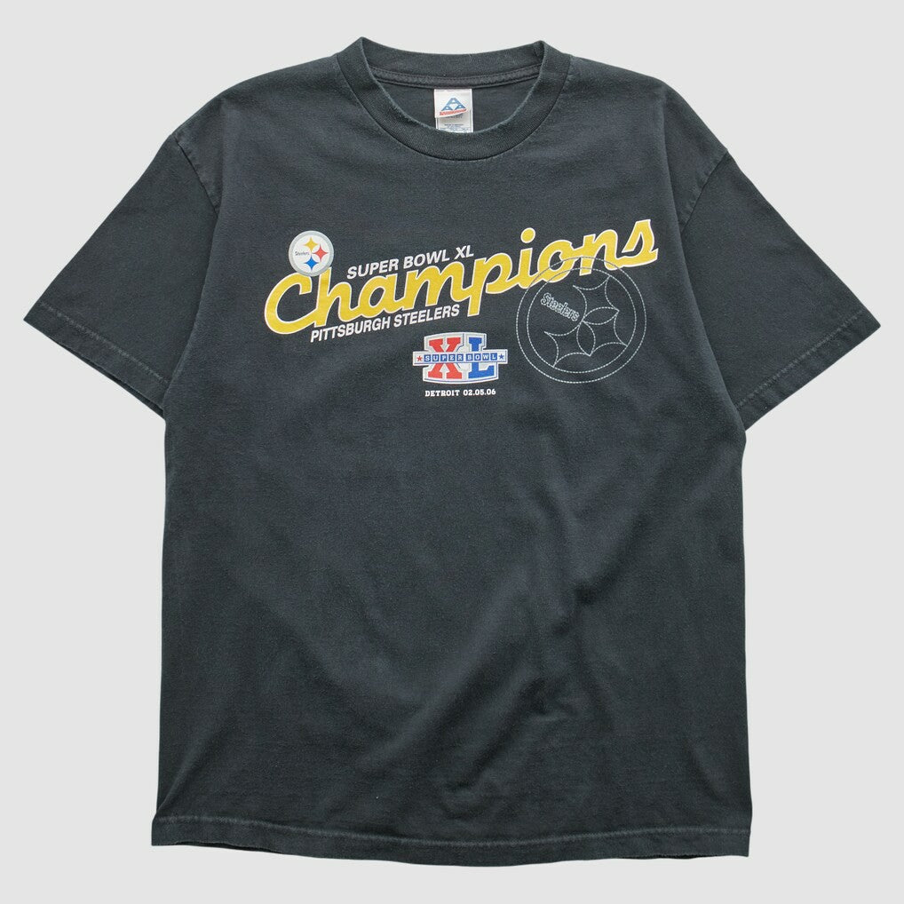 Fanatics Pittsburgh Steelers All Style Apparel & Activewear 2006 T-shirt Black Vintage