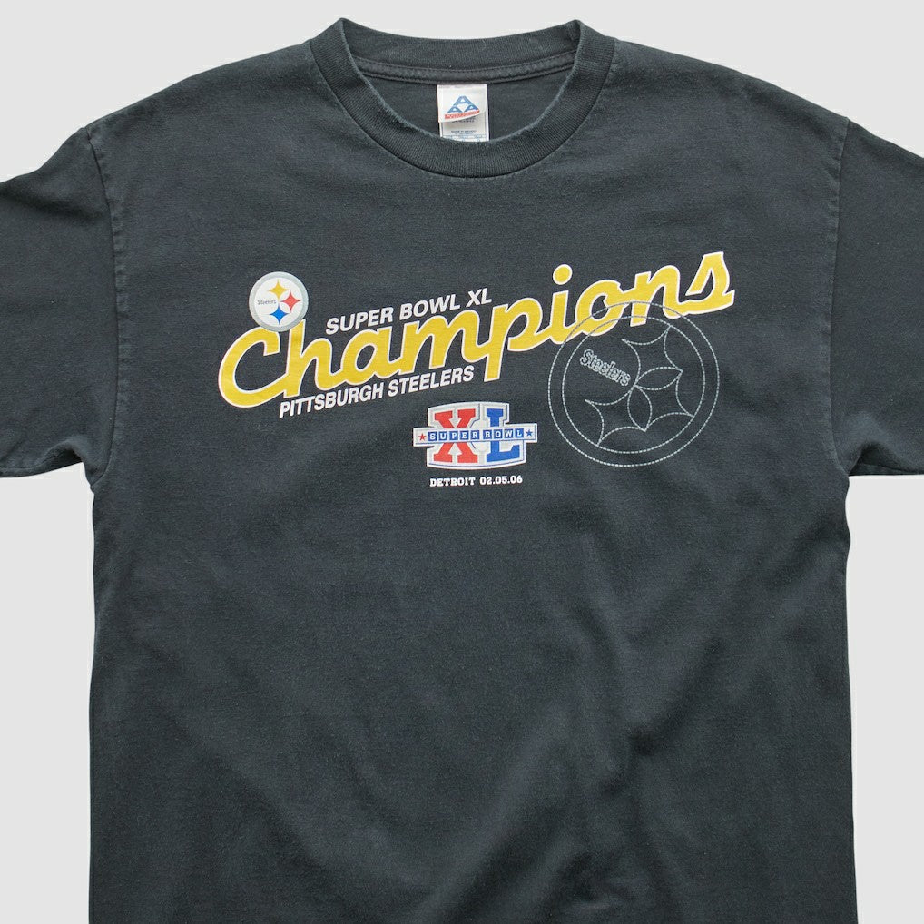 Fanatics Pittsburgh Steelers All Style Apparel & Activewear 2006 T-shirt Black Vintage