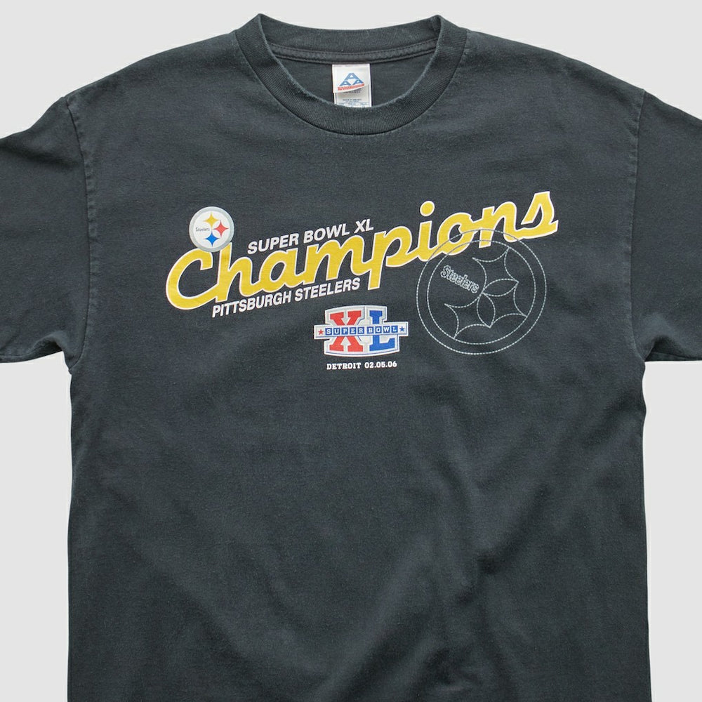Fanatics Pittsburgh Steelers All Style Apparel & Activewear 2006 T-shirt Black Vintage