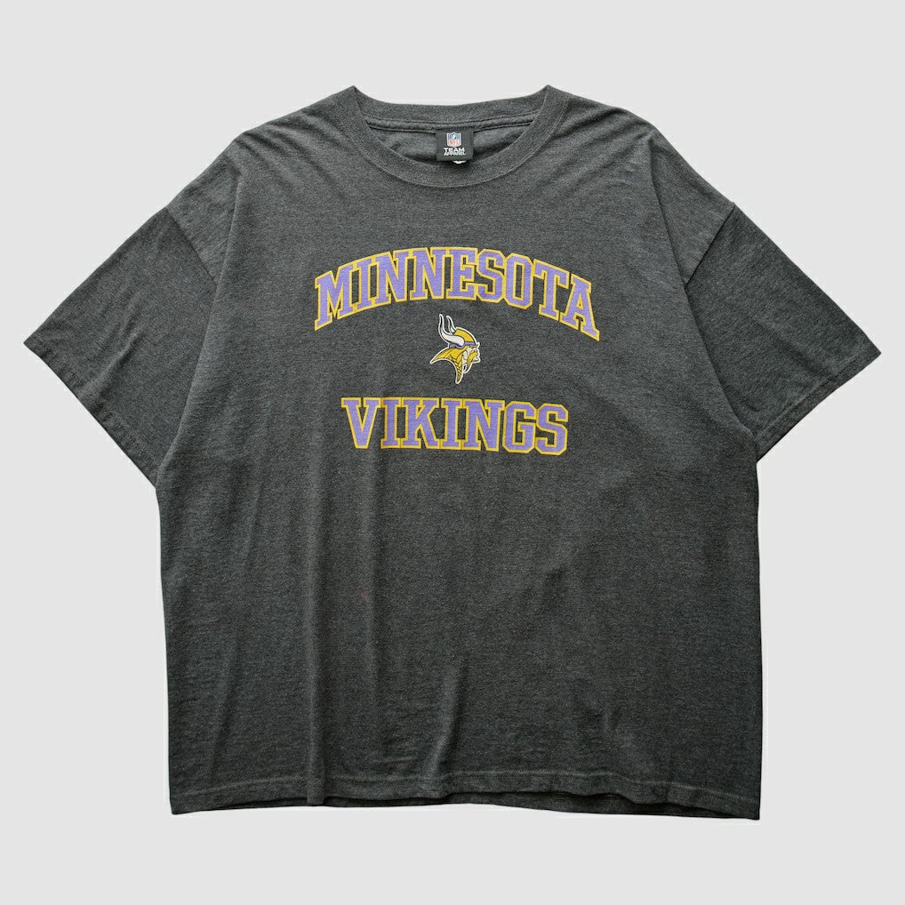Fanatics Minnesota Vikings NFL 2010s T-shirt Dark Heather Gray Vintage