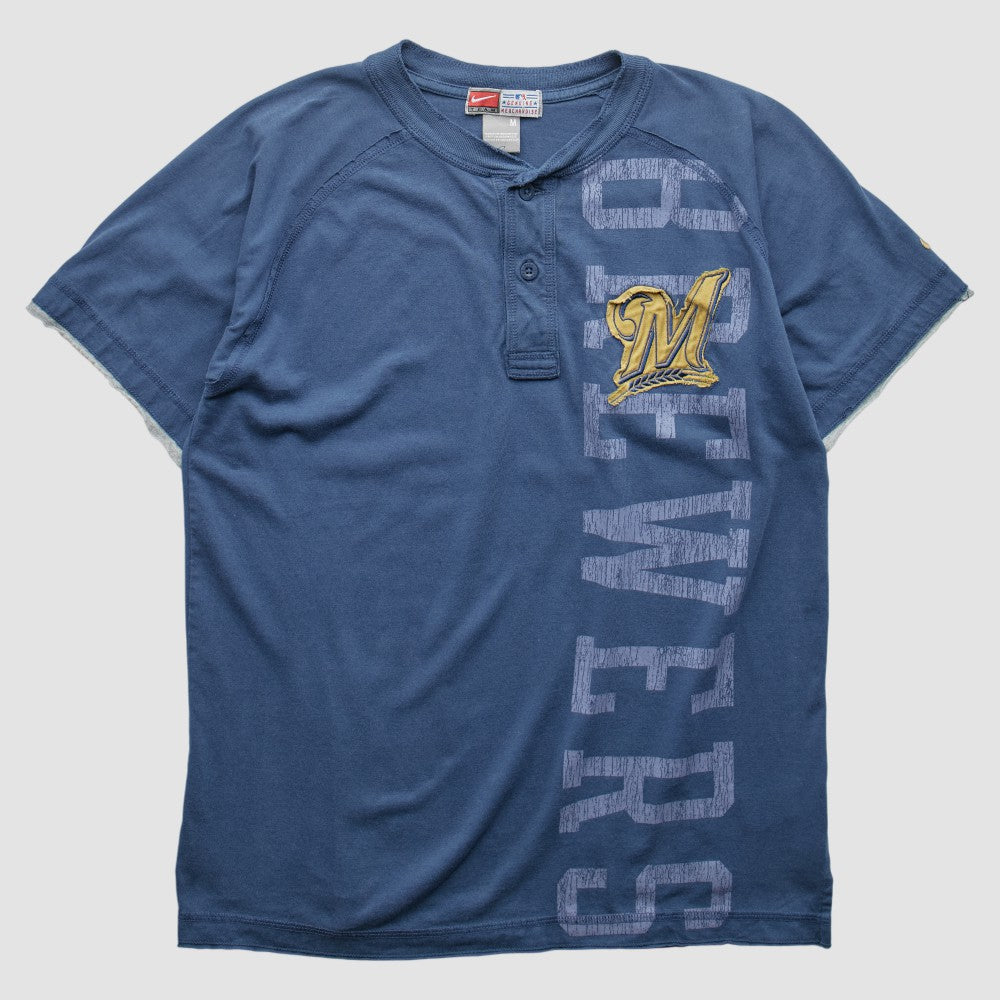 Milwaukee Brewers Nike 2000s T-shirt - Blue - XVintage - Nike Discount