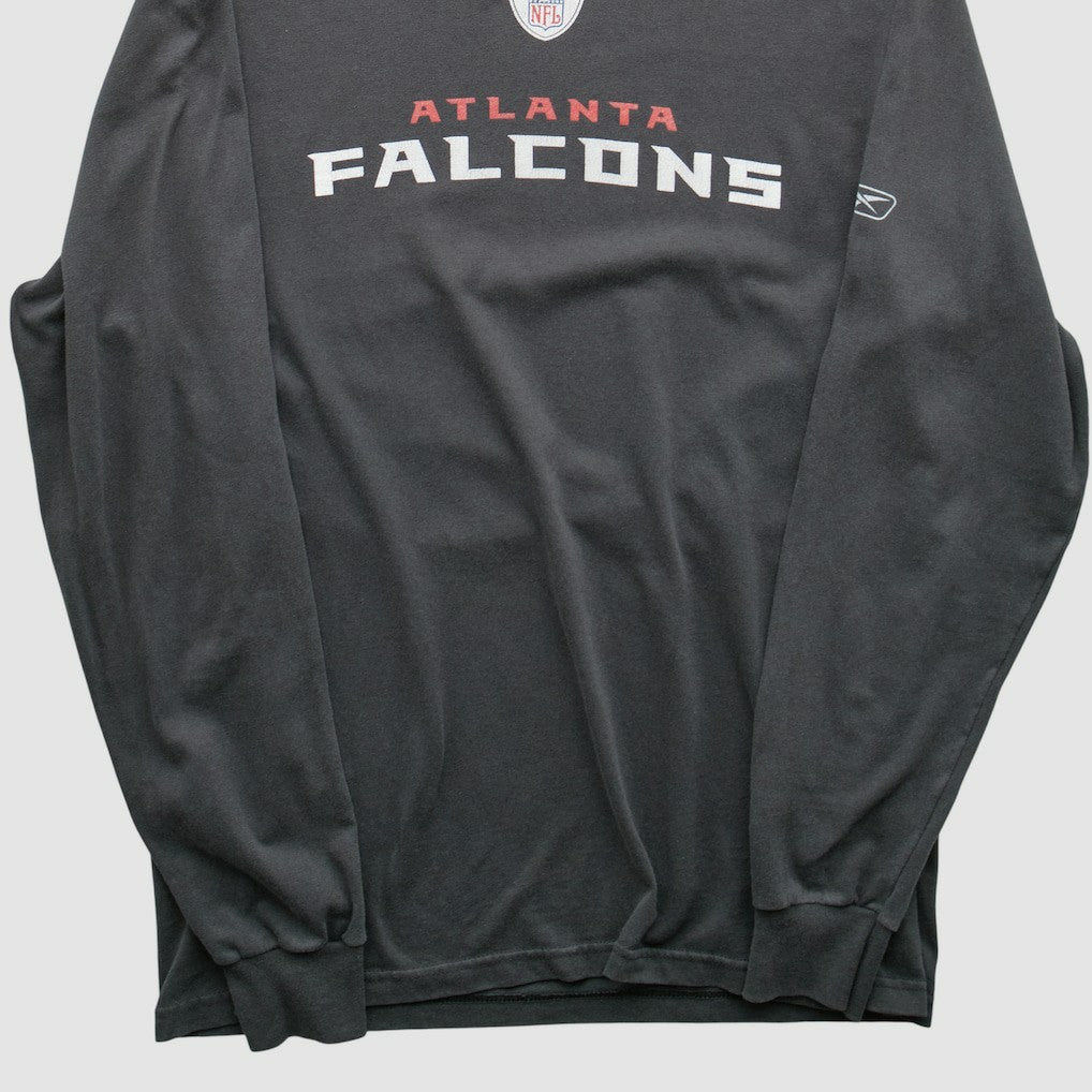 Fanatics Atlanta Falcons Reebok 2000s Long Sleeve T-shirt Charcoal Vintage