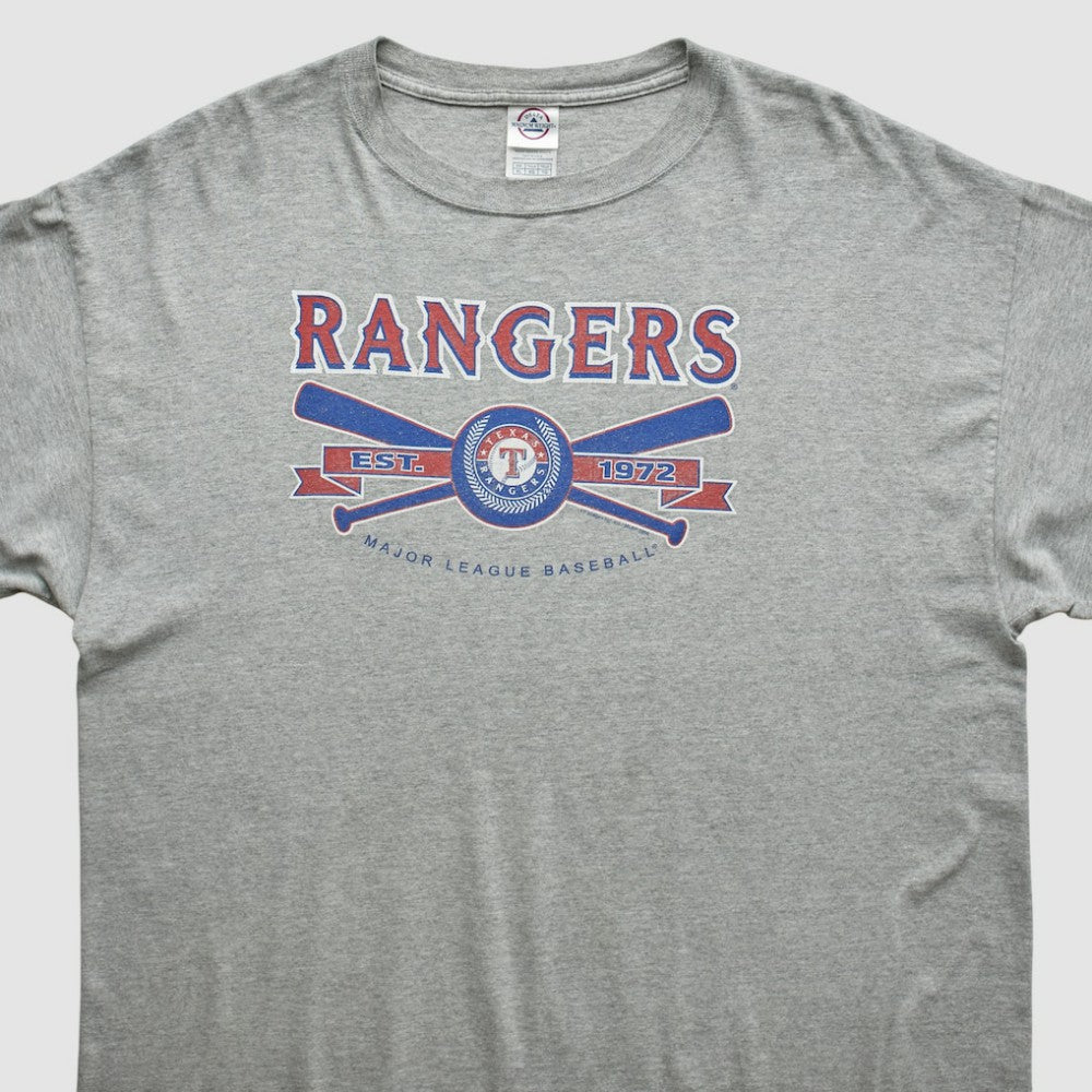 Texas Rangers Delta 2000s T-shirt - Heather Gray - Vintage - Fanatics Lifestyle