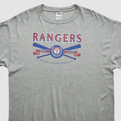 Texas Rangers Delta 2000s T-shirt - Heather Gray - Vintage - Fanatics Lifestyle