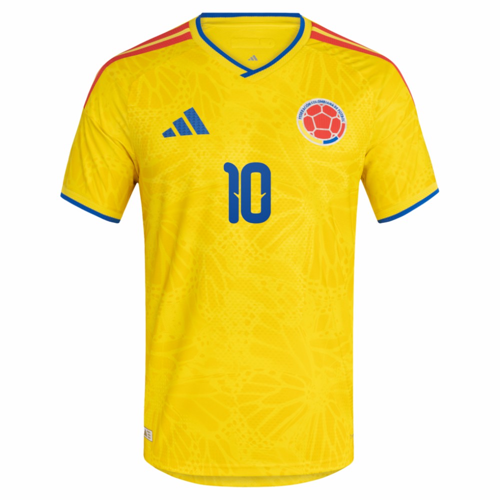 James Rodriguez Colombia National Team 2026 Home Jersey Yellow - Adidas
