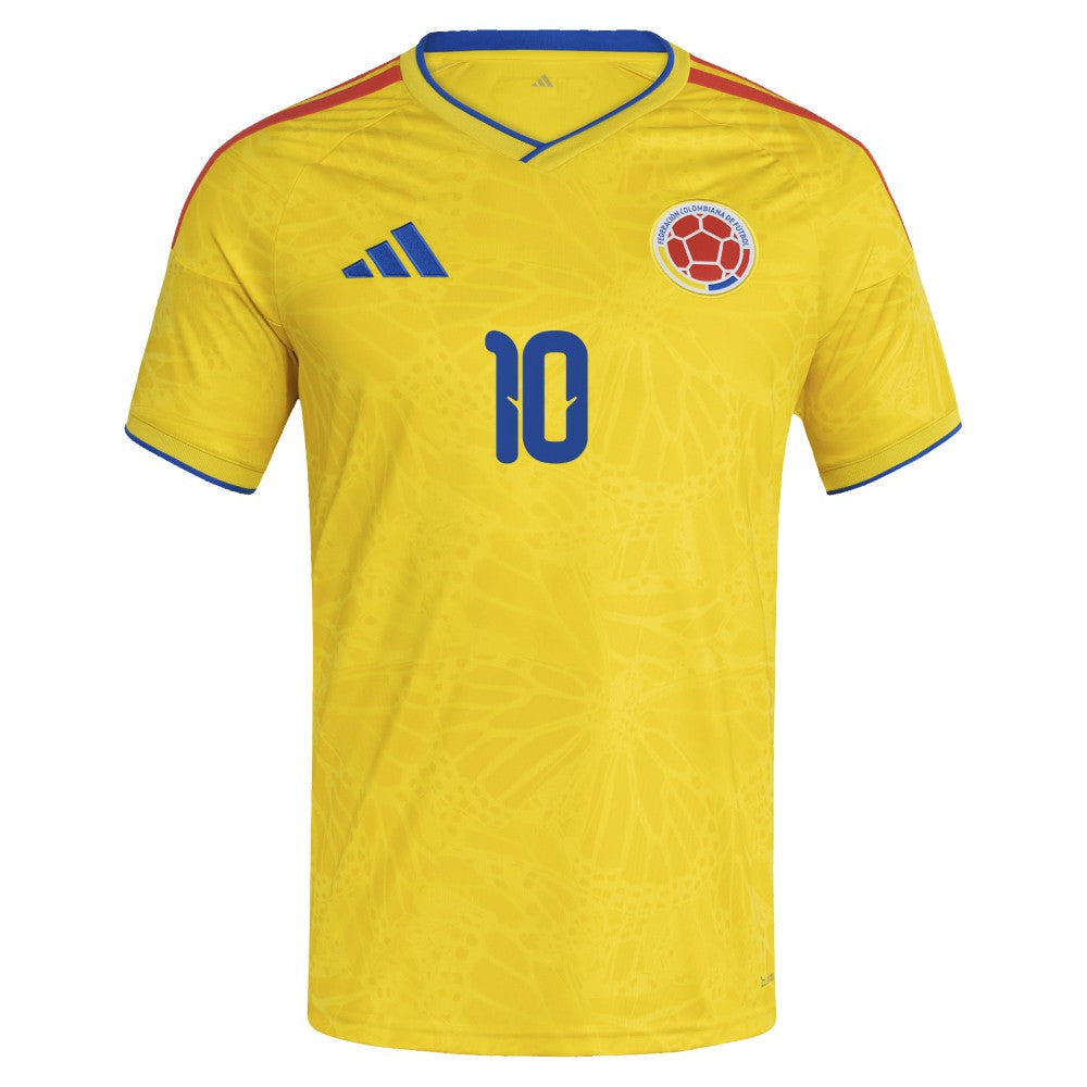 James Rodriguez Colombia National Team 2026 Home Replica Jersey Yellow - Adidas Discount