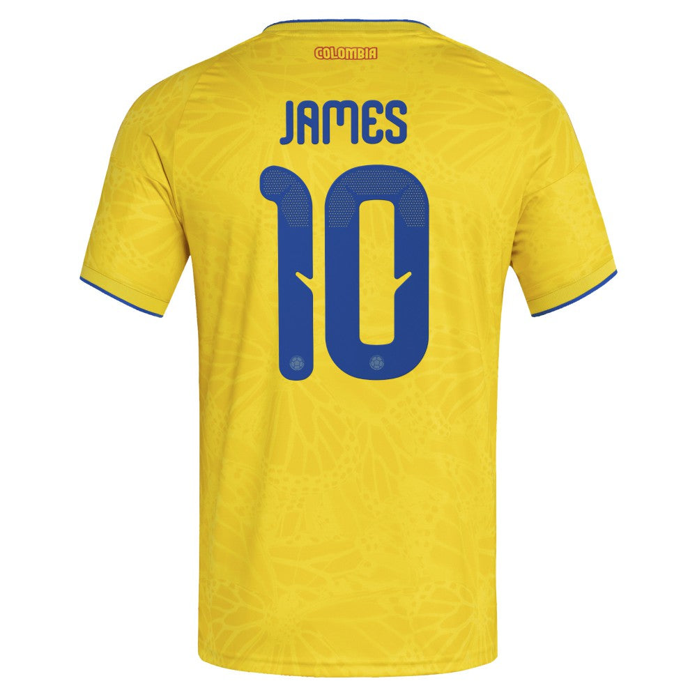 James Rodriguez Colombia National Team 2026 Home Replica Jersey Yellow - Adidas Discount