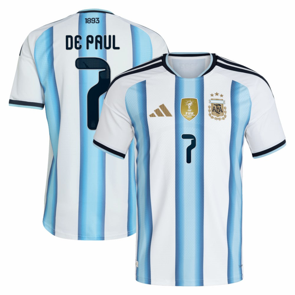 Rodrigo De Paul Argentina National Team 2026 Home Jersey White - Adidas sale