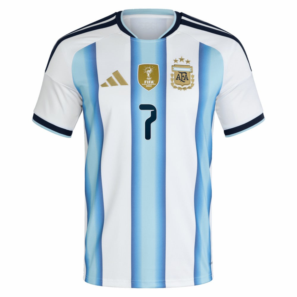 Rodrigo De Paul Argentina National Team 2026 Home Replica Jersey White - Adidas