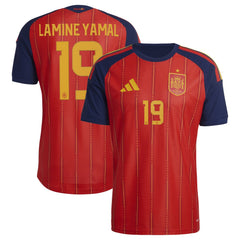 Lamine Yamal Spain National Team 2026 Home Jersey Red - Adidas for sale