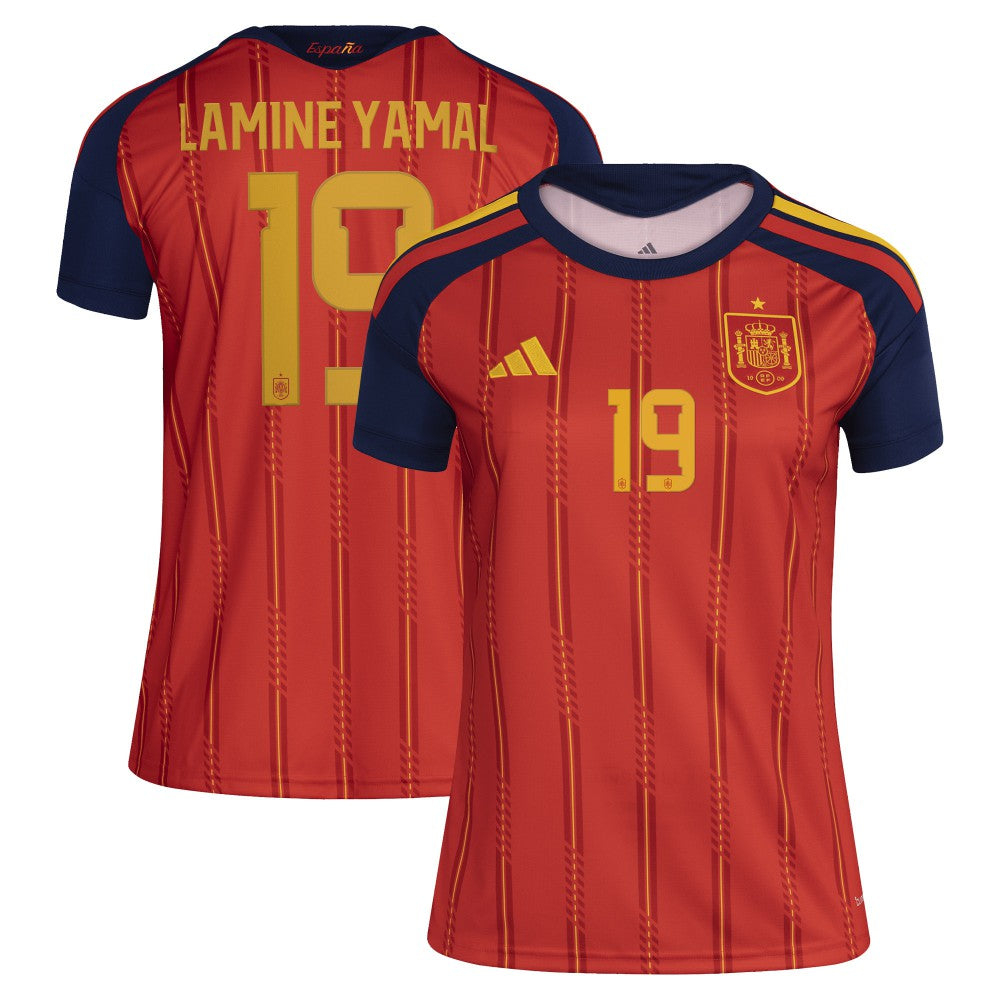 Lamine Yamal Spain National Team Women's 2026 Home Replica Jersey Red - Adidas for sale