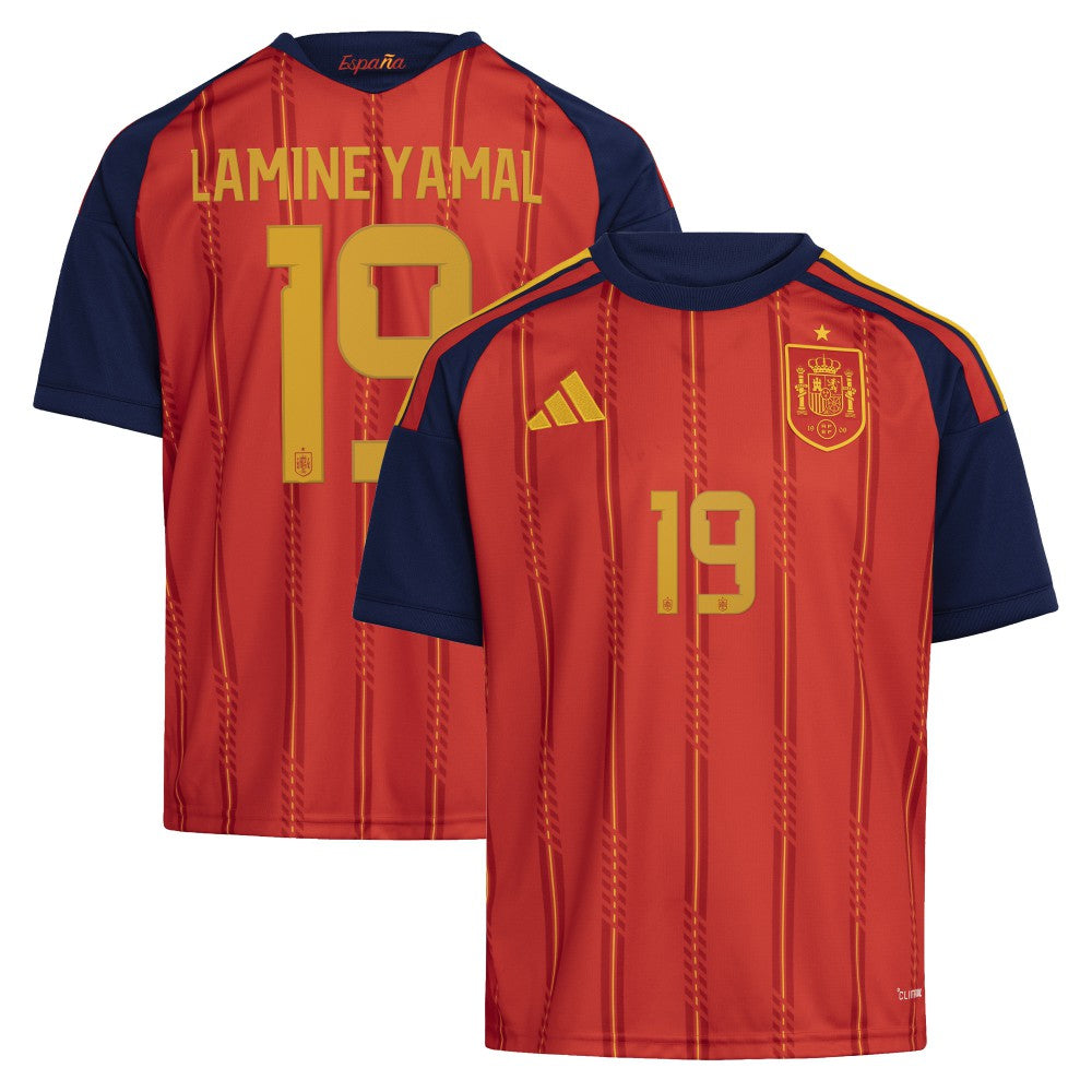 Lamine Yamal Spain National Team Youth 2026 Home Replica Jersey Red - Adidas outlet
