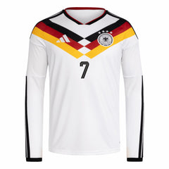 Kai Havertz Germany National Team 2026 Home Replica Long Sleeve Jersey White - Adidas for sale